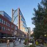 Zewnętrzny widok na budynek 800 Fulton Market w Chicago